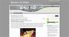 Desktop Screenshot of betweenthesheets.uk.com